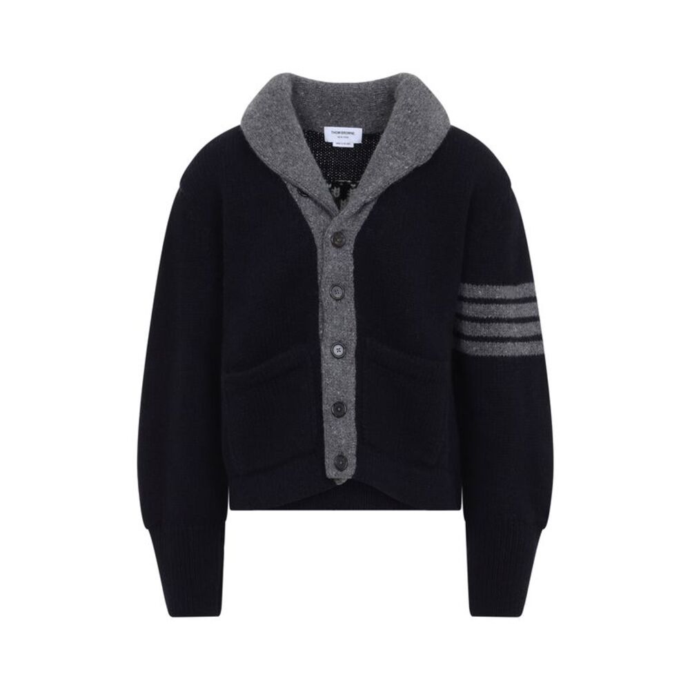 Thom Browne 65 Jersey Collar Cardigan Men